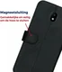 Rosso Deluxe Samsung J5 2017 Hoesje Echt Leer Pasjes Book Case Zwart afbeelding 10