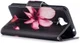 Huawei Y6 (2017) Portemonnee Flip Hoesje Print Bloem afbeelding 3