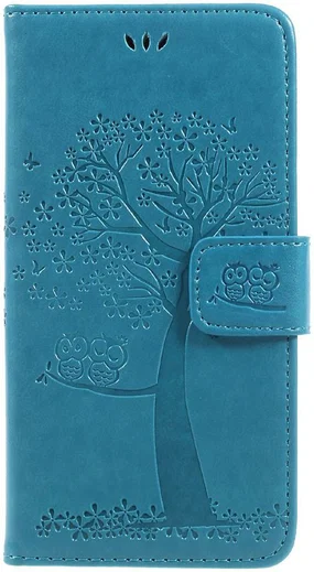 Samsung Galaxy J5 (2017) Portemonnee Boom Hoesje Blauw afbeelding 1