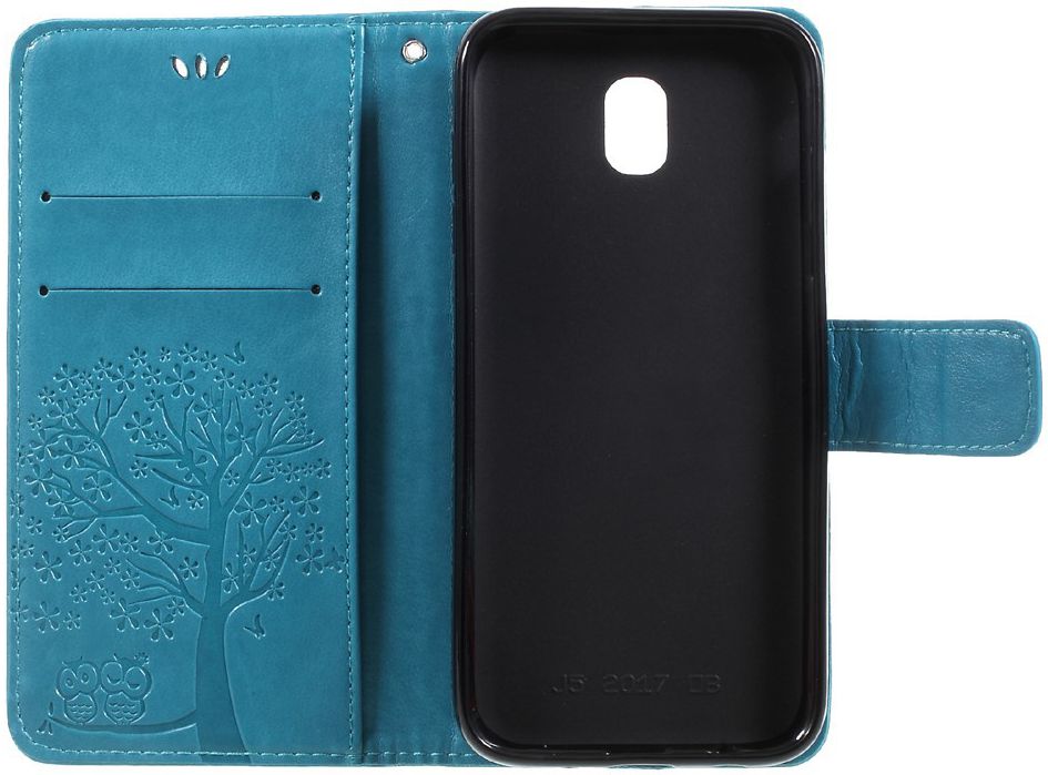Samsung Galaxy J5 (2017) Portemonnee Boom Hoesje Blauw afbeelding 2
