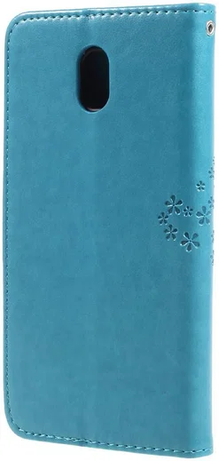 Samsung Galaxy J5 (2017) Portemonnee Boom Hoesje Blauw afbeelding 4