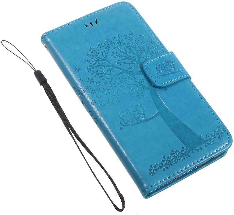 Samsung Galaxy J5 (2017) Portemonnee Boom Hoesje Blauw afbeelding 7