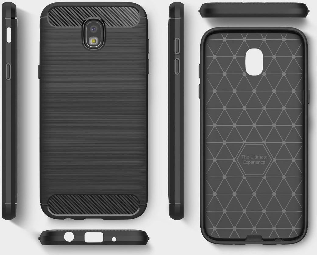 Samsung Galaxy J5 (2017) Geborsteld TPU Hoesje blauw afbeelding 10