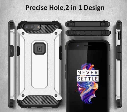 OnePlus 5 Hybride Hoesje Zwart afbeelding 5