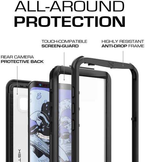 Ghostek Nautical Waterbestendig Hoesje Samsung Galaxy S8 Plus Zwart afbeelding 4