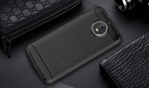 Motorola Moto G5S Geborsteld TPU Hoesje Zwart afbeelding 7