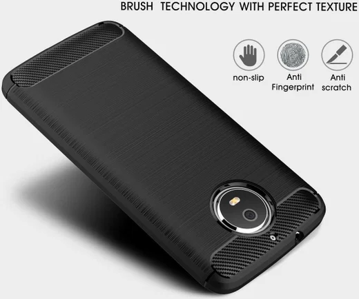 Motorola Moto G5S Geborsteld TPU Hoesje Zwart afbeelding 9