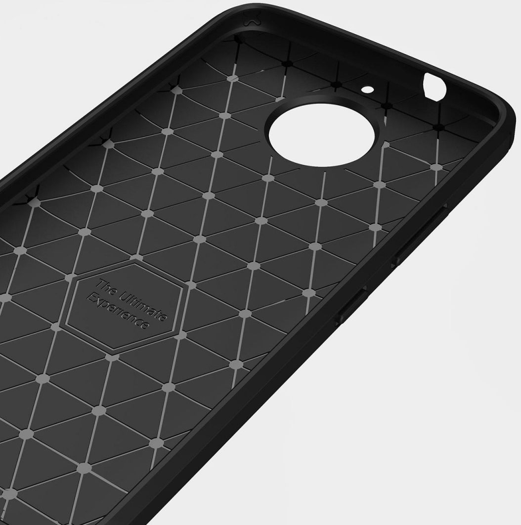 Motorola Moto G5S Plus Geborsteld TPU Hoesje Blauw afbeelding 5