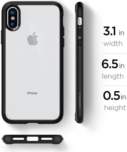 Spigen Ultra Hybrid Apple iPhone X Hoesje Zwart afbeelding 9