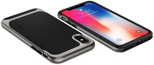 Spigen Neo Hybrid Apple iPhone X Gunmetal afbeelding 4