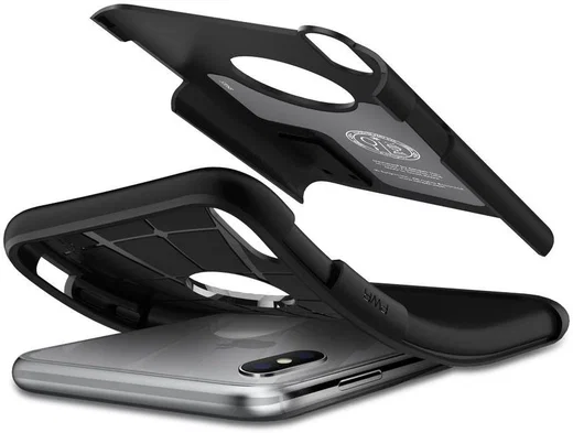 Spigen Slim Armor Apple iPhone X Zwart afbeelding 2