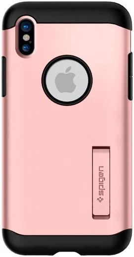 Spigen Slim Armor Apple iPhone X Roze Goud afbeelding 6