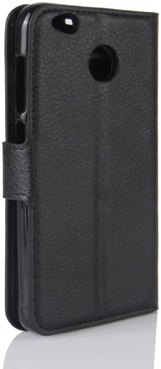 Xiaomi Redmi 4X Portemonnee Hoesje Litchi Zwart afbeelding 5