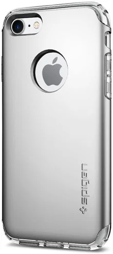 Spigen Hybrid Armor Hoesje Apple iPhone 7 Satin Silver afbeelding 3