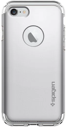 Spigen Hybrid Armor Hoesje Apple iPhone 7 Satin Silver afbeelding 5