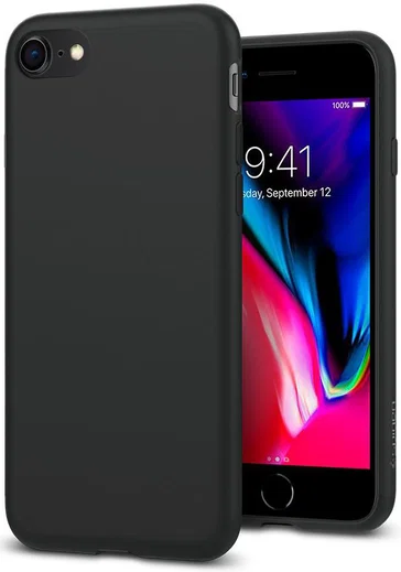 Spigen Liquid Crystal Apple iPhone 7 / 8 Hoesje Black afbeelding 8