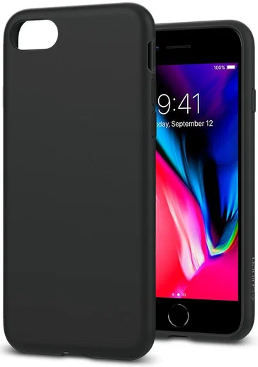 Spigen Liquid Crystal Apple iPhone 7 / 8 Hoesje Black afbeelding 12