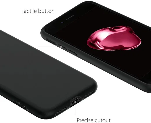 Spigen Liquid Crystal Apple iPhone 7 / 8 Hoesje Black afbeelding 7