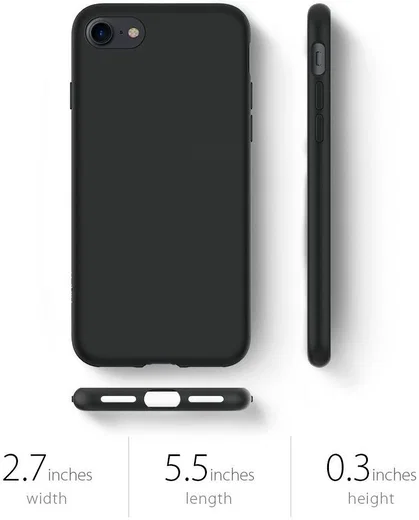 Spigen Liquid Crystal Apple iPhone 7 / 8 Hoesje Black afbeelding 9