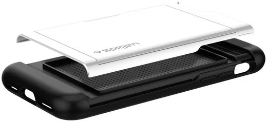 Spigen Slim Armor Card Holder Case Apple iPhone 7 / 8 White afbeelding 6