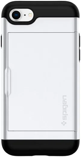 Spigen Slim Armor Card Holder Case Apple iPhone 7 / 8 White afbeelding 10