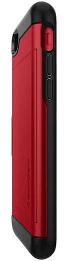 Spigen Slim Armor Card Holder Case Apple iPhone 7 / 8 Red afbeelding 6