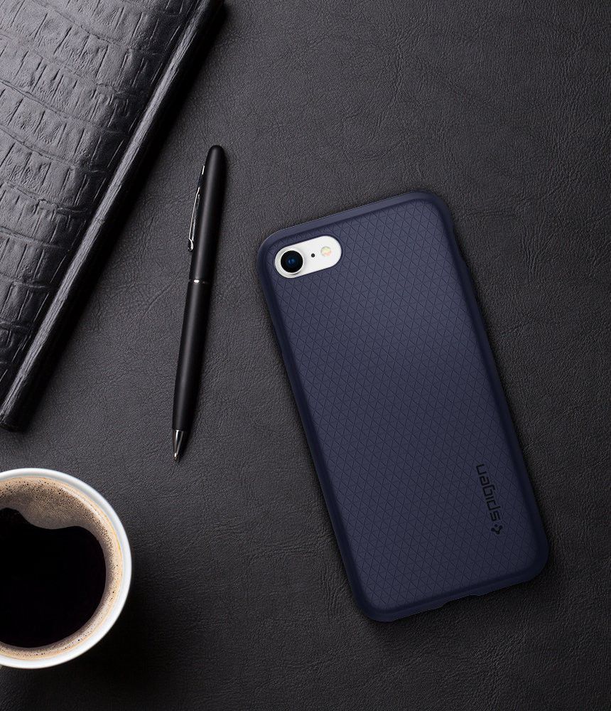 Spigen Liquid Armor Hoesje iPhone 7 / 8 Blauw afbeelding 11