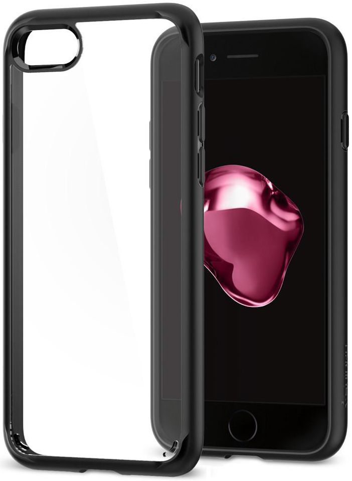 Spigen Ultra Hybrid 2 Case Apple iPhone 7 / 8 Zwart afbeelding 1