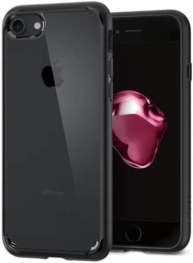 Spigen Ultra Hybrid 2 Case Apple iPhone 7 / 8 Zwart afbeelding 2
