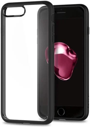 Spigen Ultra Hybrid 2 Apple iPhone 7 Plus / 8 Plus Hoesje Zwart afbeelding 1