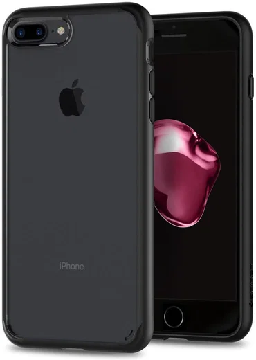 Spigen Ultra Hybrid 2 Apple iPhone 7 Plus / 8 Plus Hoesje Zwart afbeelding 2