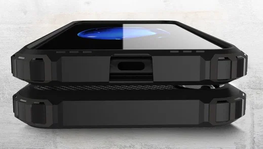 Apple IPhone X/XS Hoesje Shock Proof Hybride Backcover Zwart afbeelding 9