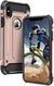 Apple iPhone X Schokbestendig Hybride Hoesje Roze Goud afbeelding 1
