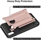 Apple iPhone X Schokbestendig Hybride Hoesje Roze Goud afbeelding 4