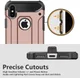 Apple iPhone X Schokbestendig Hybride Hoesje Roze Goud afbeelding 6