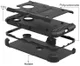 Apple iPhone X Hybride Kickstand Hoesje Zwart afbeelding 2