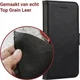 Rosso Deluxe Samsung Galaxy Note 8 Hoesje Echt Leer Book Case Zwart afbeelding 9