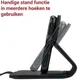 Rosso Deluxe Samsung Galaxy Note 8 Hoesje Echt Leer Book Case Zwart afbeelding 11