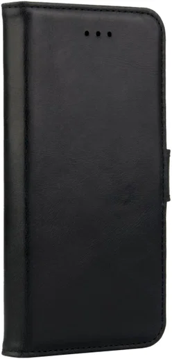 Rosso Deluxe Samsung Galaxy Note 8 Hoesje Echt Leer Book Case Zwart afbeelding 5