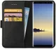 Rosso Deluxe Samsung Galaxy Note 8 Hoesje Echt Leer Book Case Zwart afbeelding 1