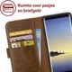 Rosso Deluxe Samsung Galaxy Note 8 Hoesje Echt Leer Book Case Bruin afbeelding 6