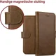 Rosso Deluxe Samsung Galaxy Note 8 Hoesje Echt Leer Book Case Bruin afbeelding 9