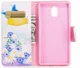 Nokia 3 Portemonnee Hoesje Print Bloemen &amp; Vlinder afbeelding 2