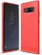 Samsung Galaxy Note 8 Geborsteld TPU Hoesje Rood afbeelding 1