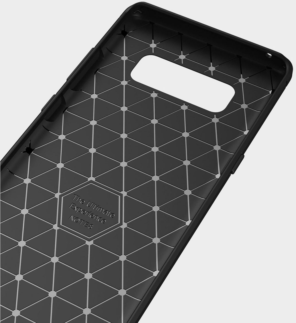 Samsung Galaxy Note 8 Geborsteld TPU Hoesje Rood afbeelding 7