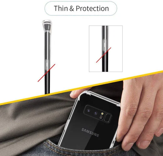 Samsung Galaxy Note 8 Robuust Transparant Hoesje afbeelding 7