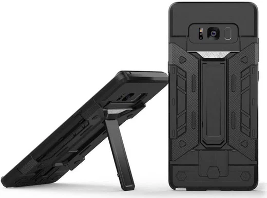 Samsung Galaxy Note 8 Hoesje met Kaarthouder Zwart afbeelding 1