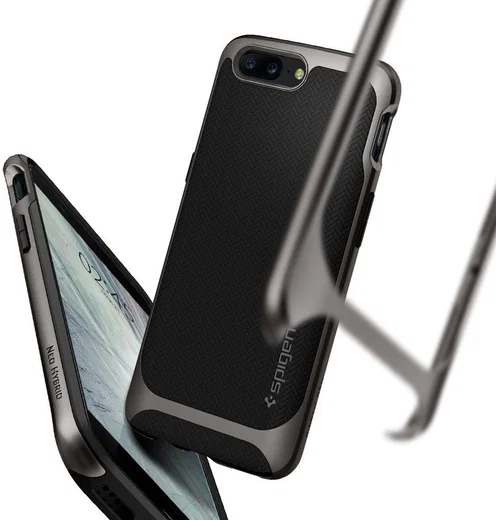 Spigen Neo Hybrid Hoesje OnePlus 5 Grijs afbeelding 5