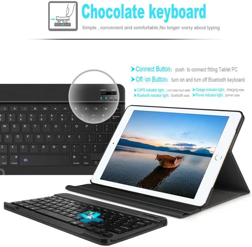 iPad Air 2019 / iPad Pro 10.5 (2017) Keyboard Case Met Bluetooth 3.0 afbeelding 5
