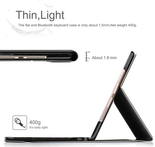 iPad Air 2019 / iPad Pro 10.5 (2017) Keyboard Case Met Bluetooth 3.0 afbeelding 7